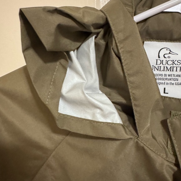 Ducks Unlimited Olive Green Windbreaker Jacket - Picture 10 of 10